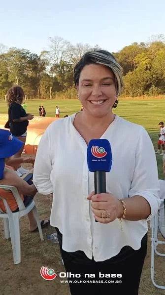 Cristiany Sousa, presidente do Cerrado Esporte Clube, durante entrevista ao projeto Olho na Base.
